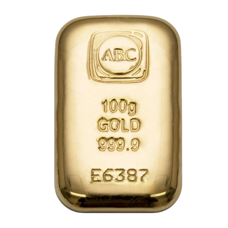 100g 999 Gold Bar