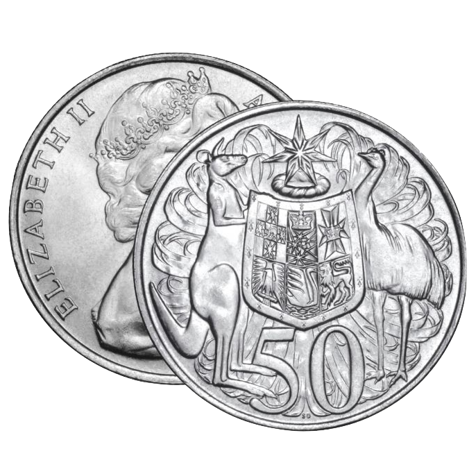 1966 50c Silver Round Coin